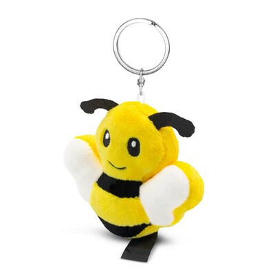 Abeille en peluche RPET, porte-clés | Miro