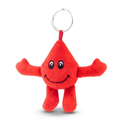 Goccia di sangue di peluche, portachiavi | Sangino
