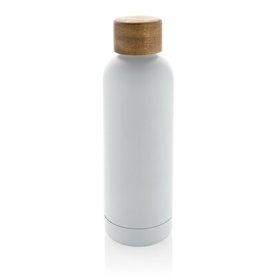 Butelka termiczna 500 ml Wood, stal nierdzewna z recyklingu