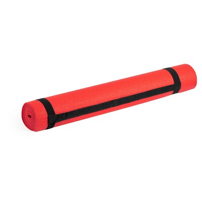 Exercise mat with pouch
