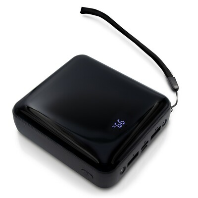 Powerbank 10000 mAh, 3 Ladekabel inklusive | Tim