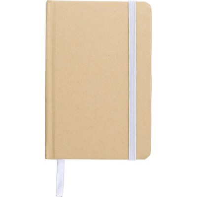 Notizbuch A6 aus recyceltem Kraftpapier, fester Einband