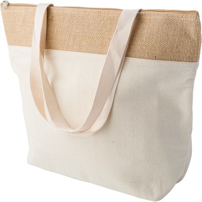 Kühltasche aus Baumwolle und Jute