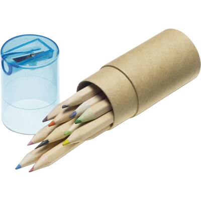 Colour pencil set, pencil sharpener