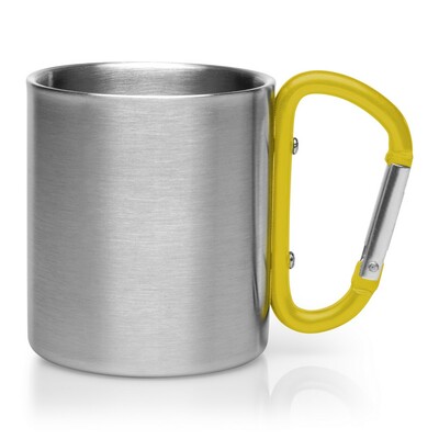 Metallbecher 210 ml mit Karabinerhaken | Easton