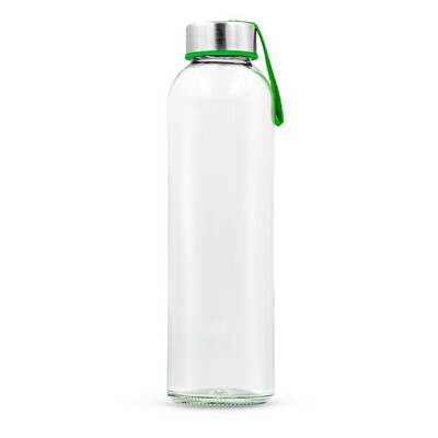 Flasche aus Glas, 500 ml, mit buntem Band