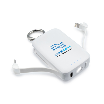 Powerbank 4000 mAh, Karabiner und 1W-Licht | Dimetrice