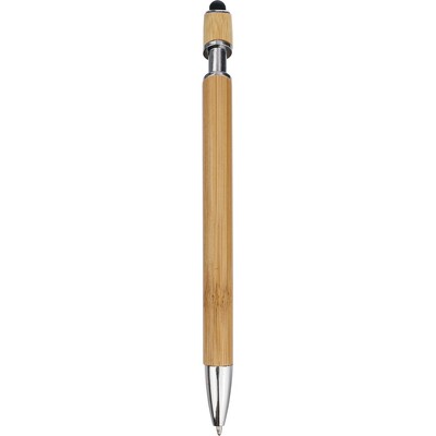Stylo à bille en bambou, stylo tactile