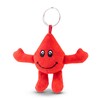 Goccia di sangue di peluche, portachiavi | Sangino